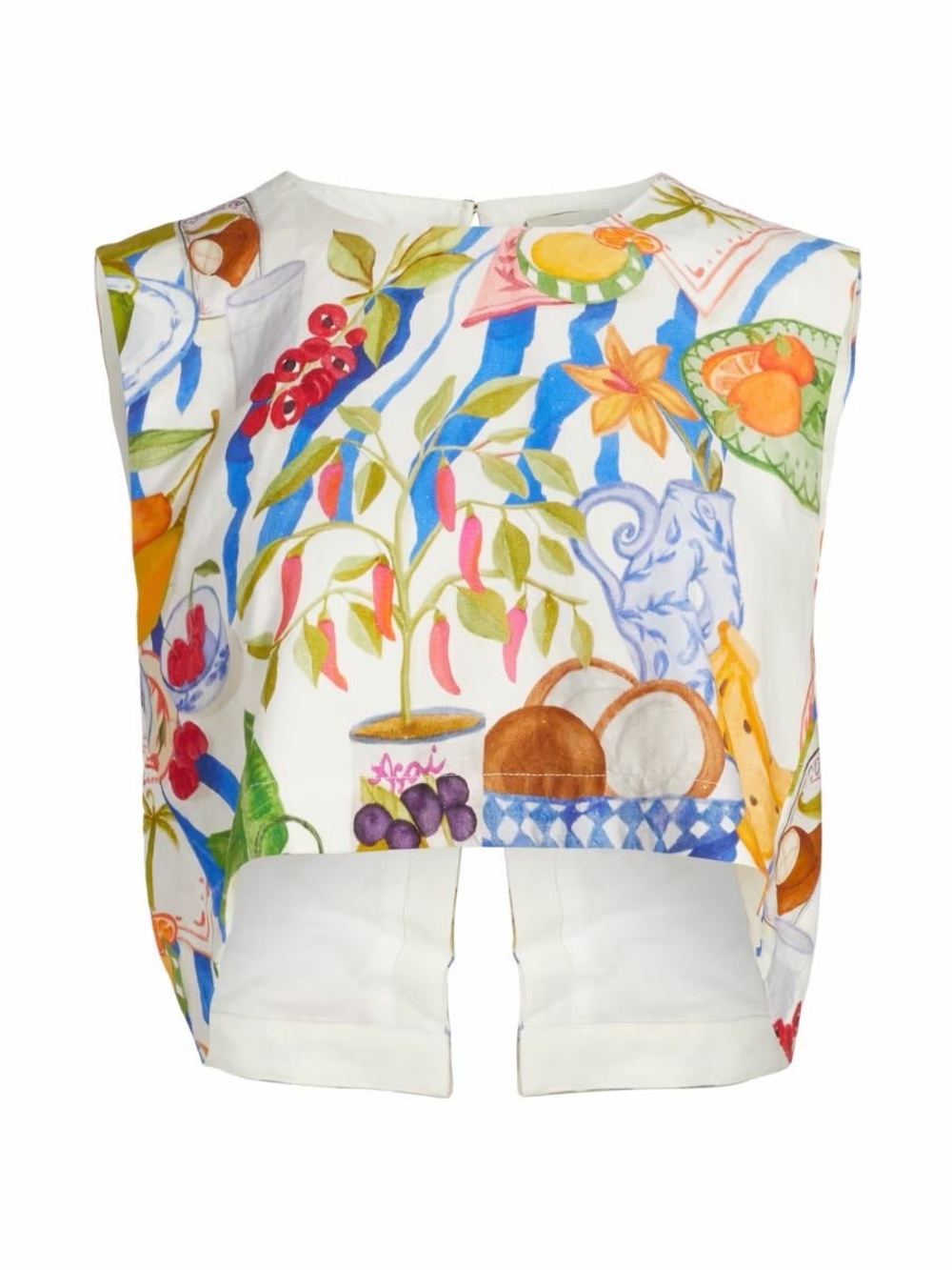 Off White Fresh Table Blouse by Farm Rio - Picture 8 of 8